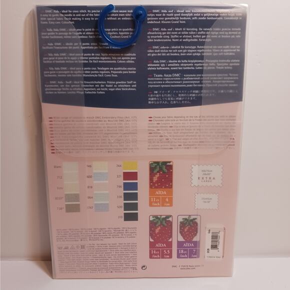 DMC Needlework Fabric 14ct Aida Extra Large 20x30 inch DMC Ecru NEW - Picture 3 of 4